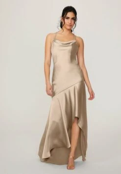 Mori Lee 21783 Cowl Neck High Low Bridesmaid Dress - Stock Only -Fashion wedding dress mori lee 21783 cowl neck high low bridesmaid dress 09.997