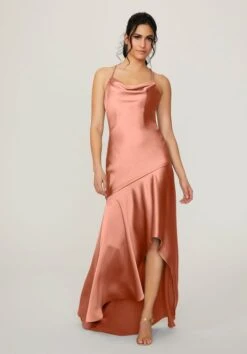 Mori Lee 21783 Cowl Neck High Low Bridesmaid Dress - Stock Only -Fashion wedding dress mori lee 21783 cowl neck high low bridesmaid dress 13.997