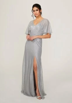 Mori Lee 21785 Flutter Sleeve Sequin Bridesmaid Dress - Stock Only 14 Mori Lee 21785 Flutter Sleeve Sequin Bridesmaid Dress - Stock Only -Fashion wedding dress mori lee 21785 flutter sleeve sequin bridesmaid dress 07.997