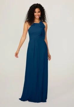 Mori Lee 21787 Halter Neck Pleated Skirt Bridesmaid Dress - Stock Only -Fashion wedding dress mori lee 21787 halter neck pleated skirt bridesmaid dress 17.997