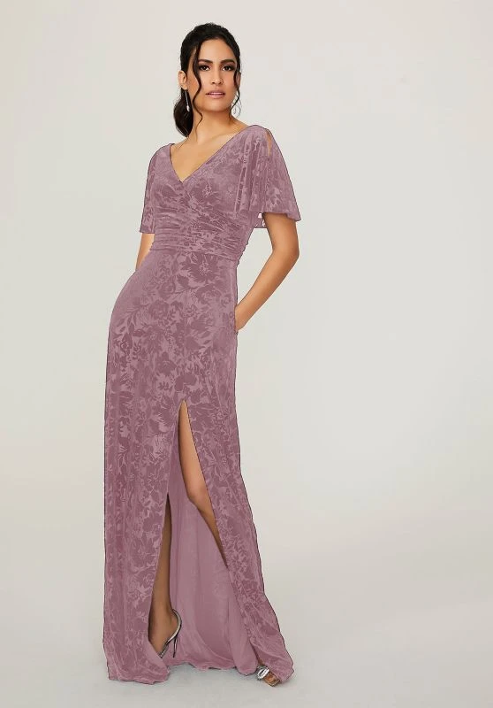 Mori Lee 21790 Split Sleeve High Slit Bridesmaid Dress 6 Mori Lee 21790 Split Sleeve High Slit Bridesmaid Dress - Image 6