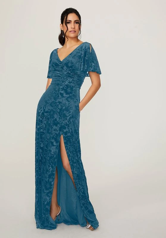 Mori Lee 21790 Split Sleeve High Slit Bridesmaid Dress 7 Mori Lee 21790 Split Sleeve High Slit Bridesmaid Dress - Image 7