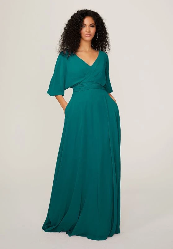 Mori Lee 21792 Pleated Waist Three-Quarter Sleeves Bridesmaid Dress 12 Mori Lee 21792 Pleated Waist Three-Quarter Sleeves Bridesmaid Dress - Image 12