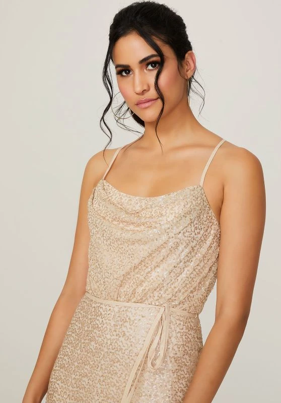 Mori Lee 21794 Criss Cross Back Sequin Bridesmaid Dress - Stock Only 2 Mori Lee 21794 Criss Cross Back Sequin Bridesmaid Dress - Stock Only - Image 2