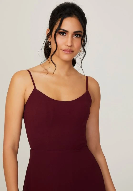 Mori Lee 21796 Tie Back Scoop Neck Bridesmaid Dress 2 Mori Lee 21796 Tie Back Scoop Neck Bridesmaid Dress - Image 2