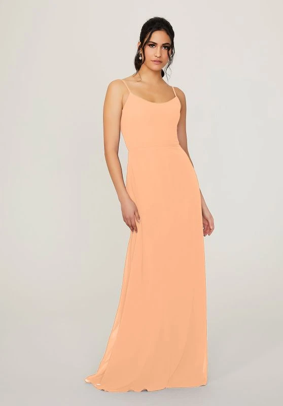 Mori Lee 21796 Tie Back Scoop Neck Bridesmaid Dress 4 Mori Lee 21796 Tie Back Scoop Neck Bridesmaid Dress - Image 4