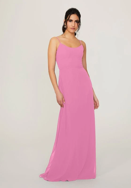 Mori Lee 21796 Tie Back Scoop Neck Bridesmaid Dress 7 Mori Lee 21796 Tie Back Scoop Neck Bridesmaid Dress - Image 7