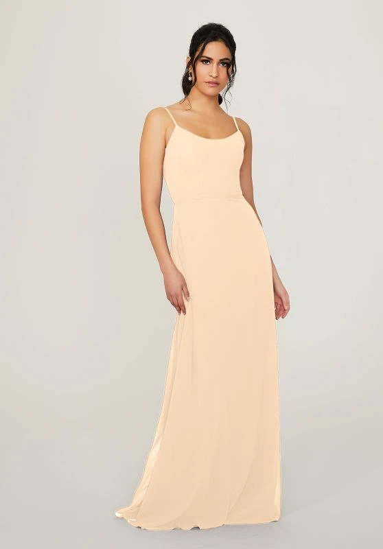 Mori Lee 21796 Tie Back Scoop Neck Bridesmaid Dress 8 Mori Lee 21796 Tie Back Scoop Neck Bridesmaid Dress - Image 8