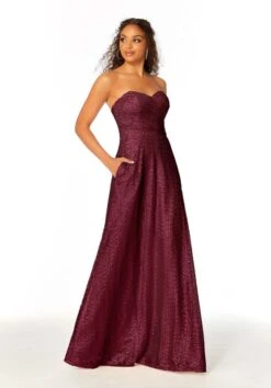 Mori Lee 21804 Strapless Sweetheart Sequin Bridesmaid Dress -Fashion wedding dress mori lee 21804 bridesmaid dress 03.1085