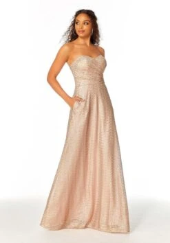 Mori Lee 21804 Strapless Sweetheart Sequin Bridesmaid Dress -Fashion wedding dress mori lee 21804 bridesmaid dress 04.1085