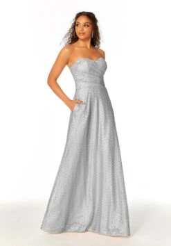 Mori Lee 21804 Strapless Sweetheart Sequin Bridesmaid Dress -Fashion wedding dress mori lee 21804 bridesmaid dress 07.1085