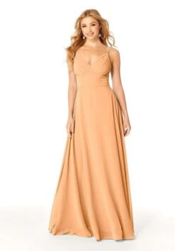 Mori Lee 21807 Pleated Bodice Spaghetti Strap Bridesmaid Dress -Fashion wedding dress mori lee 21807 bridesmaid dress 10.1085