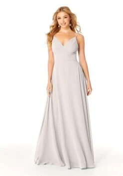 Mori Lee 21807 Pleated Bodice Spaghetti Strap Bridesmaid Dress -Fashion wedding dress mori lee 21807 bridesmaid dress 19.1085