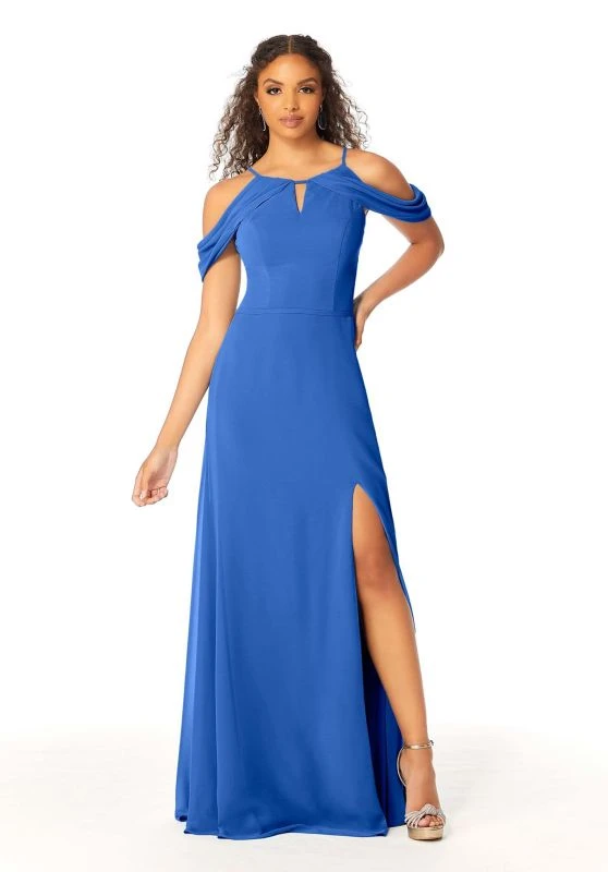 Mori Lee 21809 Cold Shoulder Keyhole Neck Bridesmaid Dress 7 Mori Lee 21809 Cold Shoulder Keyhole Neck Bridesmaid Dress - Image 7