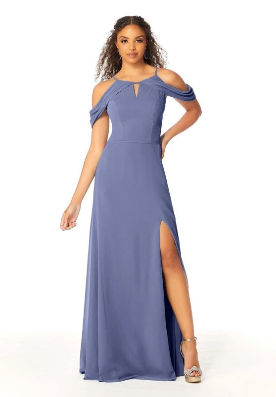 Mori Lee 21809 Cold Shoulder Keyhole Neck Bridesmaid Dress 8 Mori Lee 21809 Cold Shoulder Keyhole Neck Bridesmaid Dress - Image 8