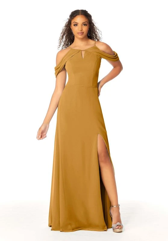 Mori Lee 21809 Cold Shoulder Keyhole Neck Bridesmaid Dress 9 Mori Lee 21809 Cold Shoulder Keyhole Neck Bridesmaid Dress - Image 9