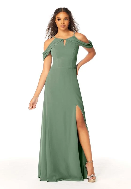 Mori Lee 21809 Cold Shoulder Keyhole Neck Bridesmaid Dress 16 Mori Lee 21809 Cold Shoulder Keyhole Neck Bridesmaid Dress - Image 16
