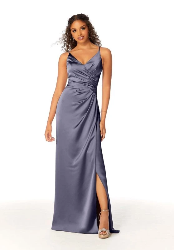 Mori Lee 21810 Wrap Skirt Ruched Bridesmaid Dress 6 Mori Lee 21810 Wrap Skirt Ruched Bridesmaid Dress - Image 6