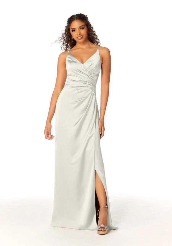 Mori Lee 21810 Wrap Skirt Ruched Bridesmaid Dress 8 Mori Lee 21810 Wrap Skirt Ruched Bridesmaid Dress - Image 8