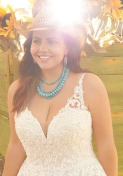 Mori Lee 3264 Rosanna V-Neck Plus Size Wedding Gown -Fashion wedding dress mori lee 3264 rosanna v neck plus size wedding gown 03.650