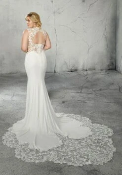 Mori Lee 3265 Romy Petal Train Plus Size Wedding Gown -Fashion wedding dress mori lee 3265 romy petal train plus size wedding gown 03.650