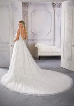 Mori Lee 3330 Clementina Slit Skirt Open Back Plus Size Wedding Dress 7 Mori Lee 3330 Clementina Slit Skirt Open Back Plus Size Wedding Dress -Fashion wedding dress mori lee 3330 clementina slit skirt open back plus size wedding dress 03.886