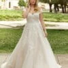 Mori Lee 3364 Gwen Off The Shoulder Floral Plus Size Wedding Gown