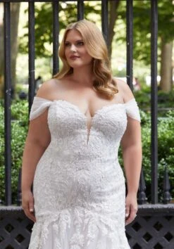 Mori Lee 3378 Hope Plunging Neckline 3-Way Plus Size Bridal Dress -Fashion wedding dress mori lee 3378 hope plus size bridal dress 05.1085