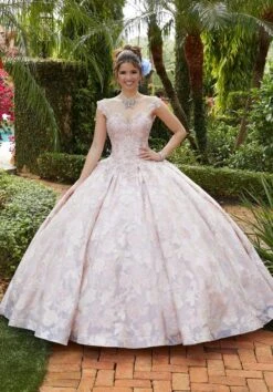 Mori Lee 34031 Floral Print Quinceanera Dress