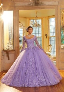 Mori Lee 34061 Illusion Sleeve Scoop Neck Quinceanera Dress 9 Mori Lee 34061 Illusion Sleeve Scoop Neck Quinceanera Dress -Fashion wedding dress mori lee 34061 illusion sleeve scoop neck quinceanera dress 03.978