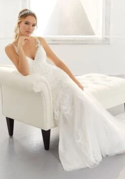 Mori Lee 5869W Asya Scoop Back Plus Size Wedding Dress -Fashion wedding dress mori lee 5869w asya scoop back plus size wedding dress 04.802