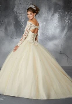 Mori Lee 60052 Long Sleeve Quinceanera Dress -Fashion wedding dress mori lee 60052 long sleeve quinceanera dress 04.423