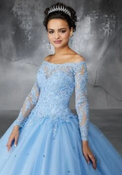 Mori Lee 60052 Long Sleeve Quinceanera Dress -Fashion wedding dress mori lee 60052 long sleeve quinceanera dress 06.423