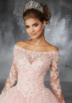 Mori Lee 60052 Long Sleeve Quinceanera Dress -Fashion wedding dress mori lee 60052 long sleeve quinceanera dress 07.423