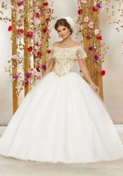 Mori Lee 60075 Off-the-Shoulder Quince Dress