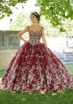 Mori Lee 60132 Sweetheart Neckline Embroidered Quinceanera Gown