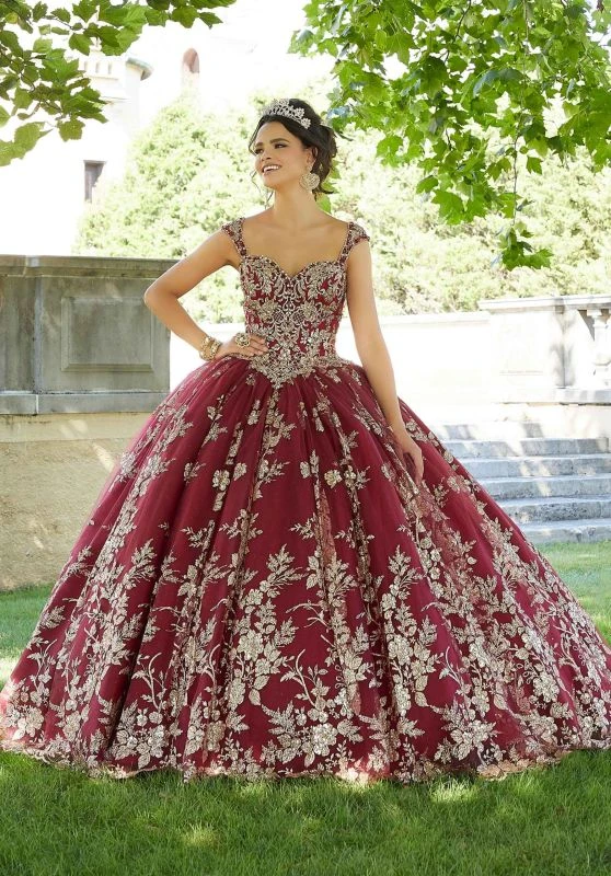 Mori Lee 60132 Sweetheart Neckline Embroidered Quinceanera Gown 1 Mori Lee 60132 Sweetheart Neckline Embroidered Quinceanera Gown