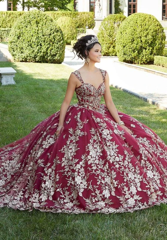 Mori Lee 60132 Sweetheart Neckline Embroidered Quinceanera Gown 3 Mori Lee 60132 Sweetheart Neckline Embroidered Quinceanera Gown - Image 3