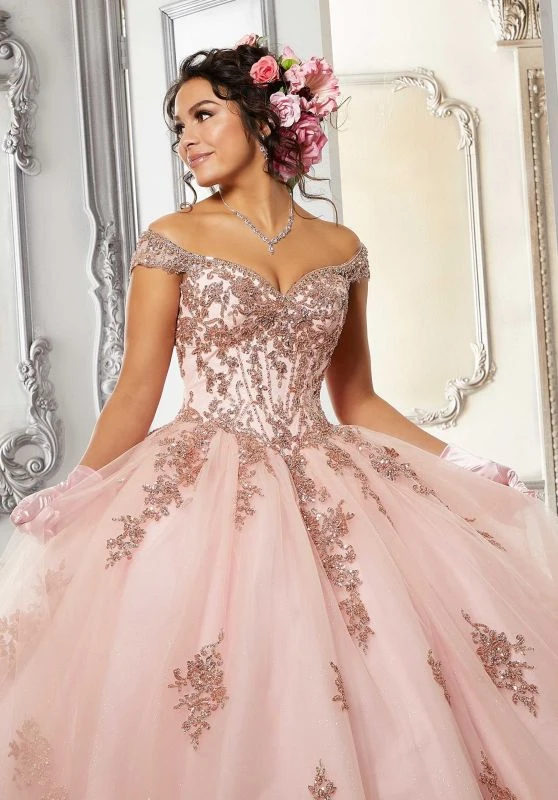 Mori Lee 60146 Off The Shoulder Quinceanera Gown 2 Mori Lee 60146 Off The Shoulder Quinceanera Gown - Image 2