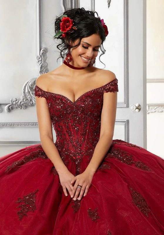 Mori Lee 60146 Off The Shoulder Quinceanera Gown 4 Mori Lee 60146 Off The Shoulder Quinceanera Gown - Image 4