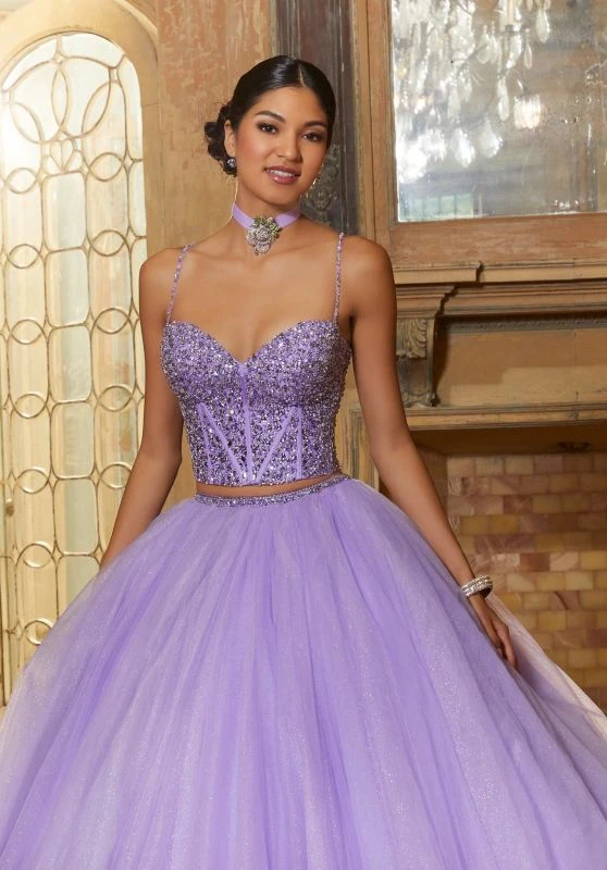 Mori Lee 60154 Sweetheart Neck Two Piece Quinceanera Dress 2 Mori Lee 60154 Sweetheart Neck Two Piece Quinceanera Dress - Image 2