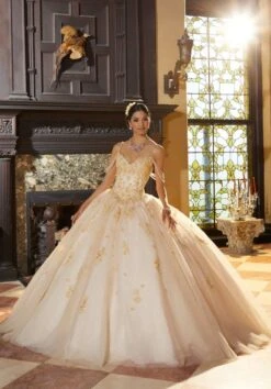 Mori Lee 60155 Multi Strap Floral Quinceanera Dress -Fashion wedding dress mori lee 60155 multi strap floral quinceanera dress 03.978
