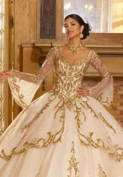 Mori Lee 60156 Bell Sleeve Tiered Skirt Quinceanera Gown 10 Mori Lee 60156 Bell Sleeve Tiered Skirt Quinceanera Gown -Fashion wedding dress mori lee 60156 bell sleeve tiered skirt quinceanera gown 05.978