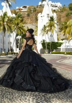 Mori Lee 60161 Queen Anne Neckline Flounce Skirt Quinceanera Dress -Fashion wedding dress mori lee 60161 queen anne neckline flounce skirt quinceanera dress 03.994