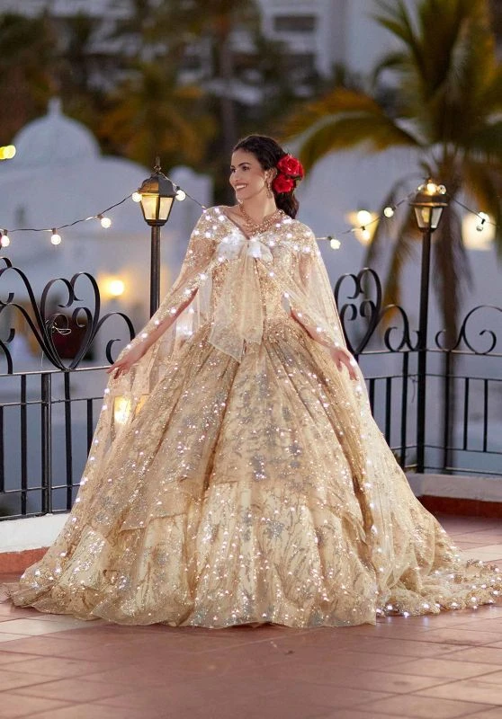 Mori Lee 60163 Spaghetti Straps V-Neck Quinceanera Dress 10 Mori Lee 60163 Spaghetti Straps V-Neck Quinceanera Dress - Image 10