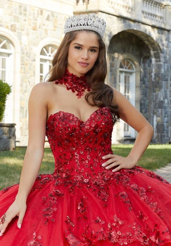 Mori Lee 60172 Tiered Skirt Detachable Sleeve Quinceanera Dress 5 Mori Lee 60172 Tiered Skirt Detachable Sleeve Quinceanera Dress - Image 5