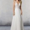 Mori Lee 6927 Shiloh Plunging Neckline Beach Wedding Gown