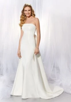 Mori Lee 6931 Ava Strapless Wedding Dress With Detachable Train