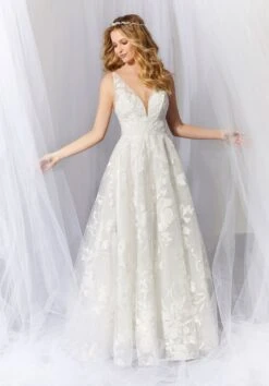 Mori Lee 6932 Alaina Strappy Back Wedding Dress