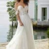 Mori Lee 6974 Florina Ruffle Hem Sweetheart Neck Wedding Gown